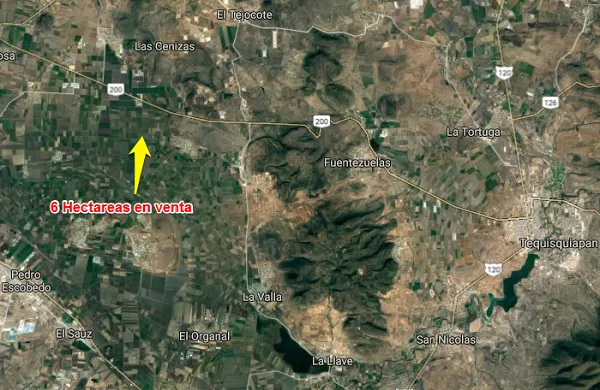 Hectáreas en venta en Municipio Pedro Escobedo Querétaro, ejido Ahorcado
